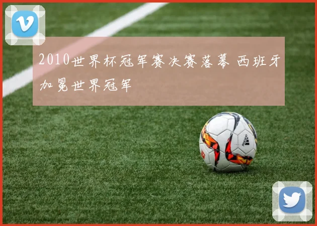 2010世界杯冠军赛决赛落幕 西班牙加冕世界冠军